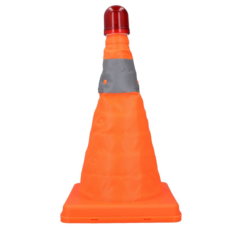 2 Set 30cm Traffic Cones Foldable Reflective Strips Road Safety