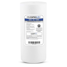 Hydronix SDC-45-1005 Whole House or Commercial NSF Polypropylene Sediment Water Filter Cartridge 4.5" x 10" - 5 Micron
