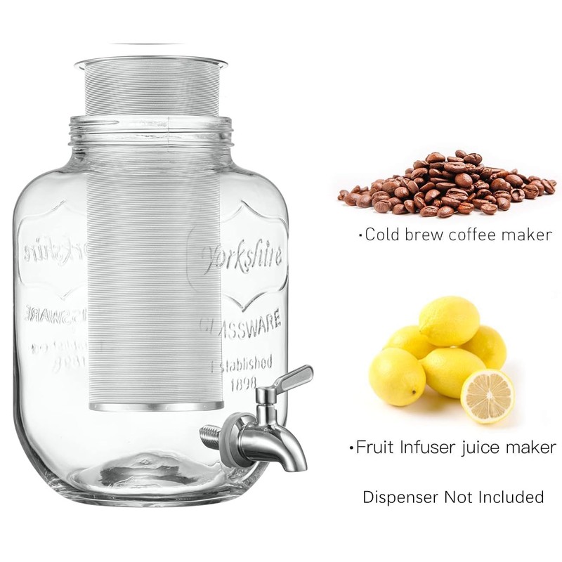 Cold Brew Coffee Filter for 1 Gallon Mason Jars, Made