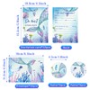 Fodlon 12 x Cute Card Set with Mermaid Motif, Invitation