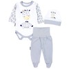 TupTam 3-Piece Unisex Baby Clothing Set with Print - giraffe,