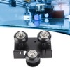 Back Support Plate Black Metal 3D Printer Extruder Back Support
