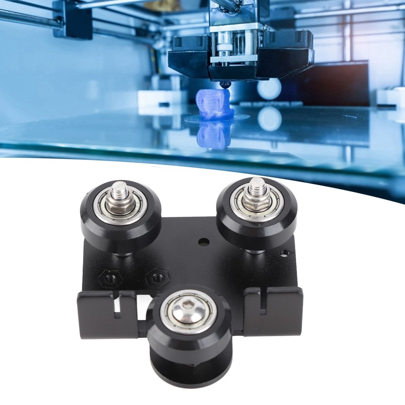 Back Support Plate Black Metal 3D Printer Extruder Back Support