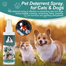 Bitter Apple Spray for Dogs to Stop Chewing, No Chew Spray for Dogs, Pet Corrector Spray, Stops Chewing and Licking of Furniture, Bandages, Dog Training & Behavior Aids Spray, Indoor & Outdoor Use