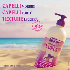 Lozione Districante Senza Risciacquo Aussie Bouncy Curls 235ml. Dona Morbidezza, Rinforza E Districa I Capelli Ricci. Protezione Anti-Crespo 48H. Leggera. Con Olio Di Noce Di Macadamia Australiano