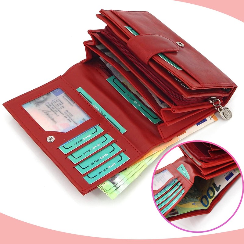 ekavale Wallet 1103-7, red, Classic