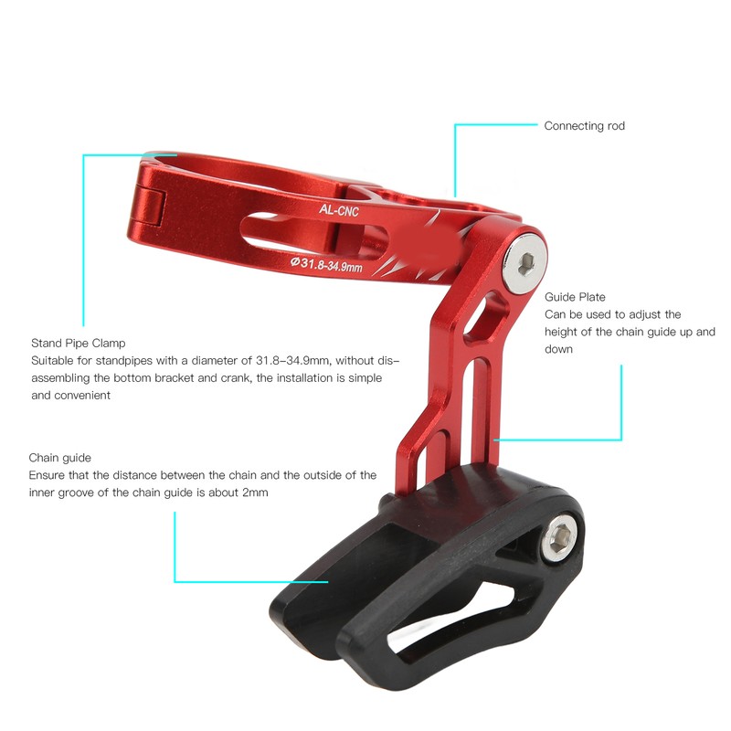 Lebycle Universial Mountain Bike Chain Guide Protector Aluminium Alloy Bike