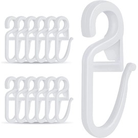Mooshy 100 Clip Over Hooks with 7 mm Eyelet Curtain Hooks for Rings Curtain Hooks for Hanging Folding Hooks for Curtain Rings Curtain Hooks Clips