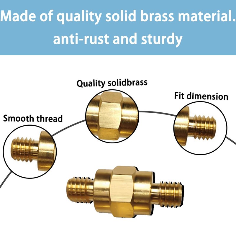 BESULEN 4 Pcs Side Post Battery Terminal, 3/8"-16 Copper Bolt