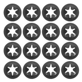 sourcing map 220Pcs Internal Tooth Lock Washers, M4 ID 12mm OD Star Locking Washer Quick Speed Retaining Clips Fasteners for Machinery, Automobile, Industrial Use, Flat Edge