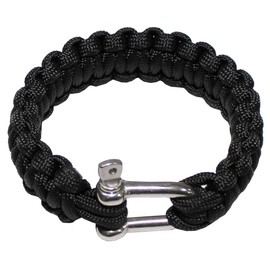 MFH Wristband Paracord Width 2.3 cm - M, Black