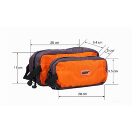 Tumecos Multi-function Wash Bag Electrical Parts Storage Bag Travel Pouch Bathroom Pouch Toiletry Cosmetic Pouch, orange large