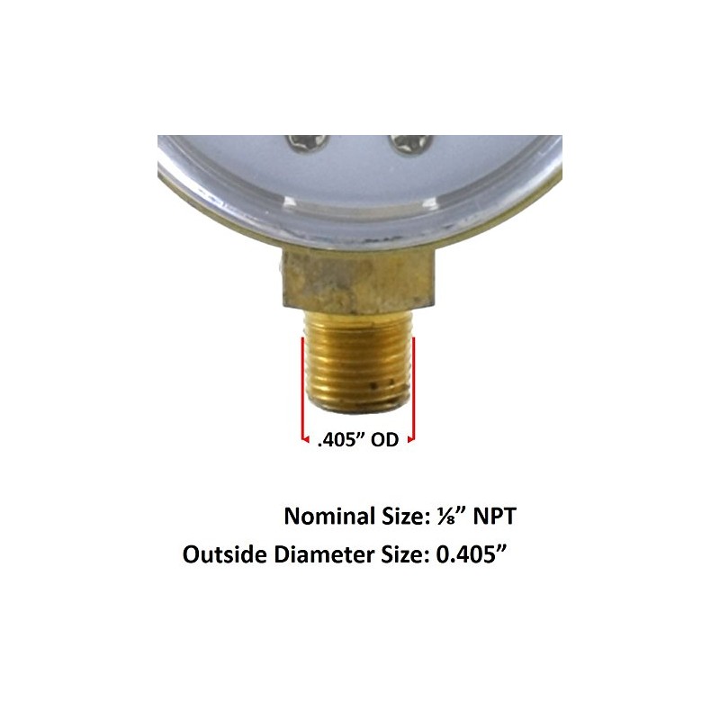 Low and High Pressure Gauges for Propane Regulator 0-30 psi