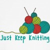 CafePress Just Keep Knitting Dog T Shirt Dog T-Shirt, Pet