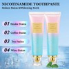 2 Packs Niacinamide Whitening Toothpaste, Niacinamide Intensive Whitening Toothpaste, Nicotinamide