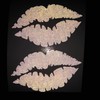 2X Lips Reflective Sticker Decal for Car Bumper Helmet 3"