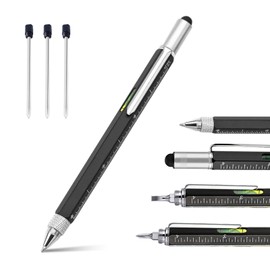 Ainkedin Gifts for Men, 6 in 1 Multi Tool Pen Gadgets for Men, Mens Gifts for Christmas, Presents for Men, Funny Gifts for Men, Secret Santa Gifts for Men, Birthday Gifts for Dad, Gifts for Him