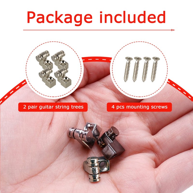 HUAREW Guitar Roller String Trees Retainer String Guides for Electric
