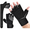RDX Weight Lifting Gloves Leather Cowhide Gym Crossfit Workout Powerlifting