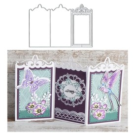 3Pcs Frame Metal Die Cuts, Three-Layer Loose-Leaf Frame Cutting Dies Cut Stencils for DIY Scrapbooking Cards Decorative Embossing Paper Dies for Scrapbooking Card Making