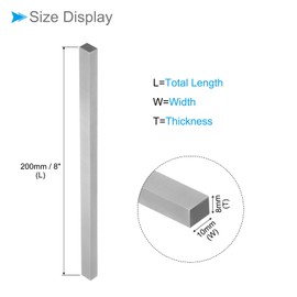 CoCud Square Tool Bit, 8mm x 10mm x 200mm, High Speed Steel 4241 Turning Tool Fly Cutter Mill Blank - (Applications: for Lathe Milling Machine), 1-Piece