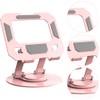 Tablet Desk Stand with 360° Rotating Base, Ergonomic Adjustable Notebook