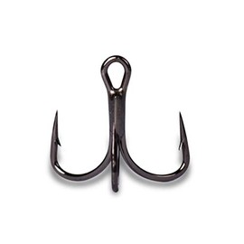Mustad UltraPoint KVD Elite Series Triple Grip Treble Hook with 1 Extra Strong/2 Extra Short Hooks (Pack of 6), Black Nickel, 4