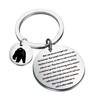 Bear Keychain Bear Lover Gift Inspirational Bear Gift for Animal
