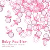 SHOWERORO 100 Pcs Acrylic Pacifier Beads Pacifier Shower Party Mini