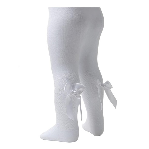Daisy Days Soft Touch Baby Girls Tights Spanish Style Bows