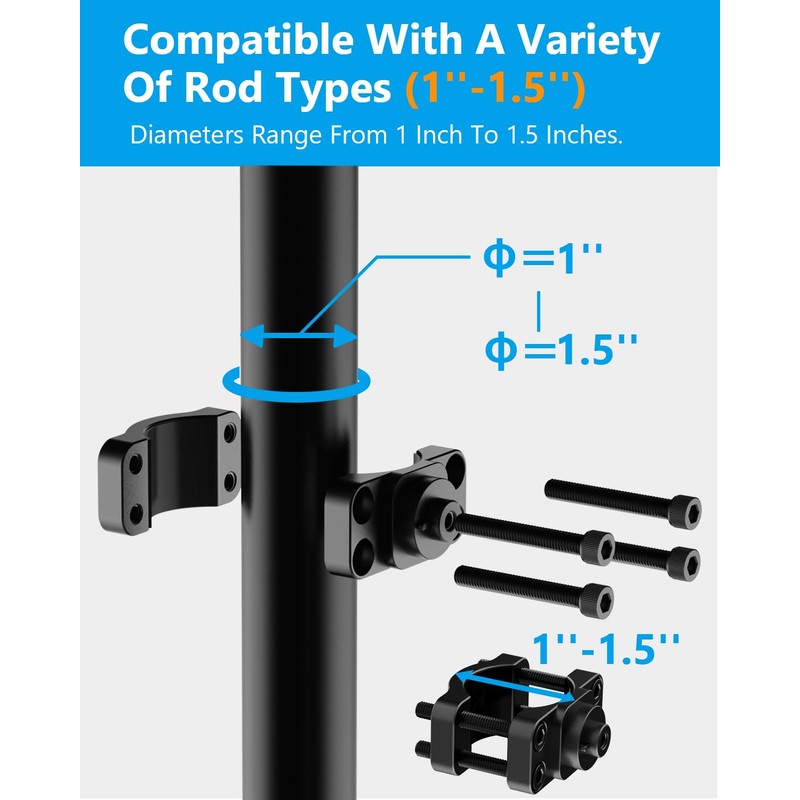 JISHAHS Aluminum Mount for Lowrance Eagle Eye 9 Sensor -