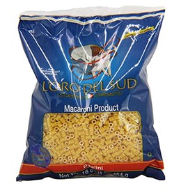 Ditalini Pasta, 4 pack, Italian Pasta, Bow-Tie Pasta, Premium Quality Product of Italy 16 Ounce (4 Pack) by L'Oro del Sud.