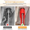 8 in 1 Faucet Wrench Tool, Water Pipe Wrench with