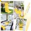 8 Pack Lemon Yellow Cheesecloth Table Runners 20x120 Inch Gauze