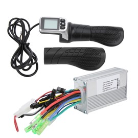 36V/48V 350W Brushless Controller with LCD and 124DX Half Twist Throttle Set for Electric Scooter