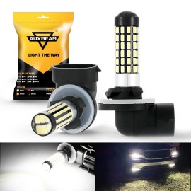 AUXBEAM 881 LED Fog Light Driving Bulbs DRL 6500K White Super Bright 886 889 894