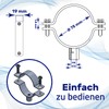 Reinforced Pipe Clamps M8/M10 with Diameter 75 mm or 2