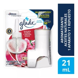 Glade Aromatizante Eléctrico Glade Alegría Floral Frutos Rojos Aparato Y Repuesto 21ml