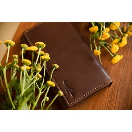 Gusti Gemma Women's Leather Wallet, dark brown, Retro