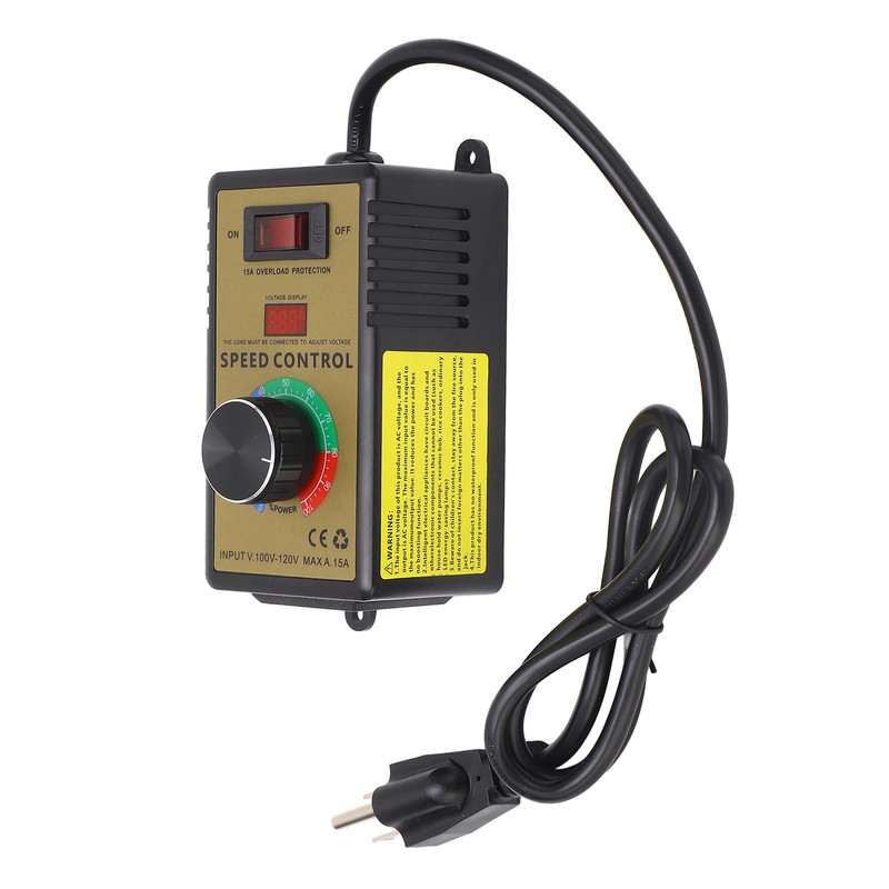 Speed Regulator Motor Fan Controller Stepless Speed Control Switch 15A