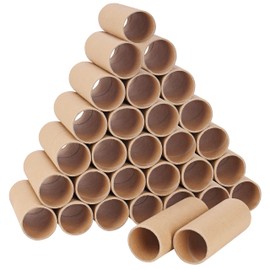 Handi Stitch Brown Cardboard Rolls for Crafts (Pack of 30) L10.4 x D4 cm - Round Craft Cardboard Rolls - Creative DIY Craft Rolls Cardboard Tube Roll for Handmade Crafts, Children's Arts & Projects