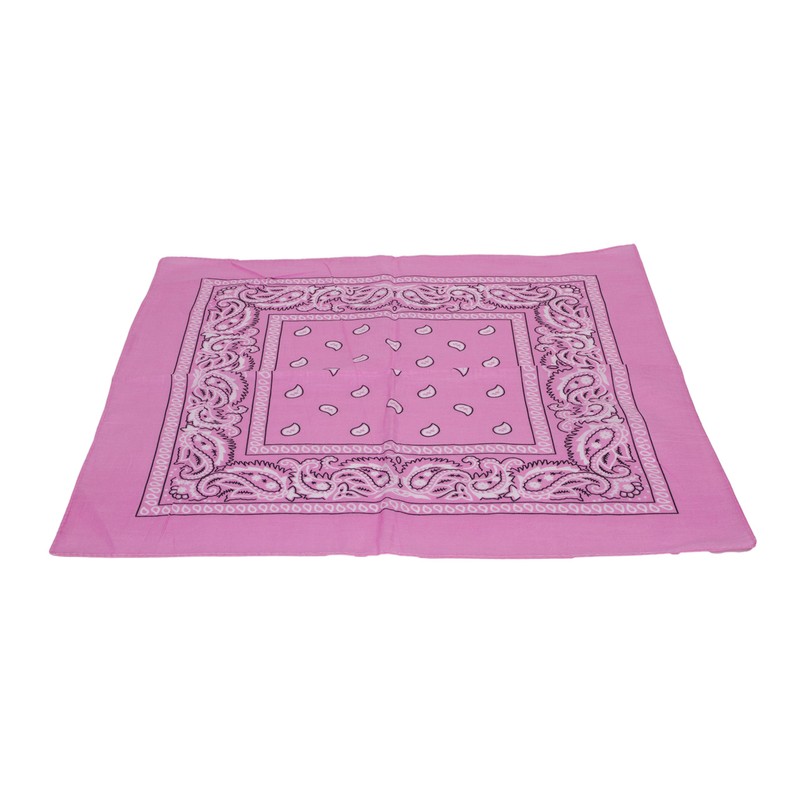 Macahel Cotton Paisley Design Bandana (Pink)