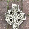 Darthome Ltd Ancient Stone Celtic Cross Tile Hanging Garden Ornament