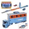 GLW 78 Inch Foldable GLWExtended Carrier Truck Race Track Playset