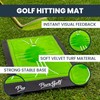 Portable Golf Feedback Mat and Precision Putting Trainer Bundle |