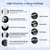 Hibbent Upgraded 13'' Shower Head Combo, High Pressure 5-spray Rainfall