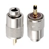 ESUMIC 20Pcs PL259 Soler Coaxial Coax Connectors, Male-Plug Crimp Coax