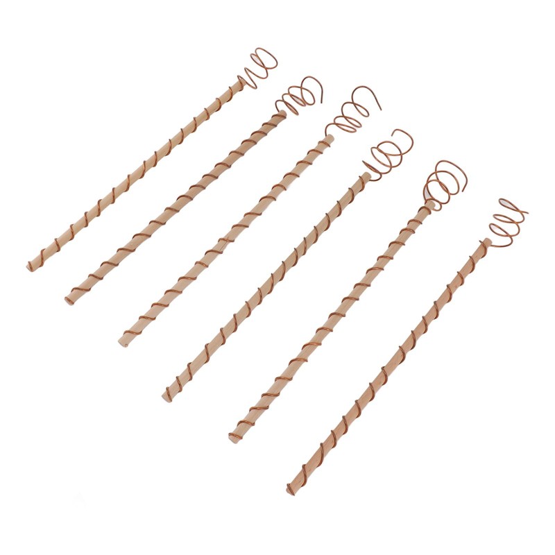 6PCS Electroculture Stakes Stable Support Garden Antenna Copper Coil for