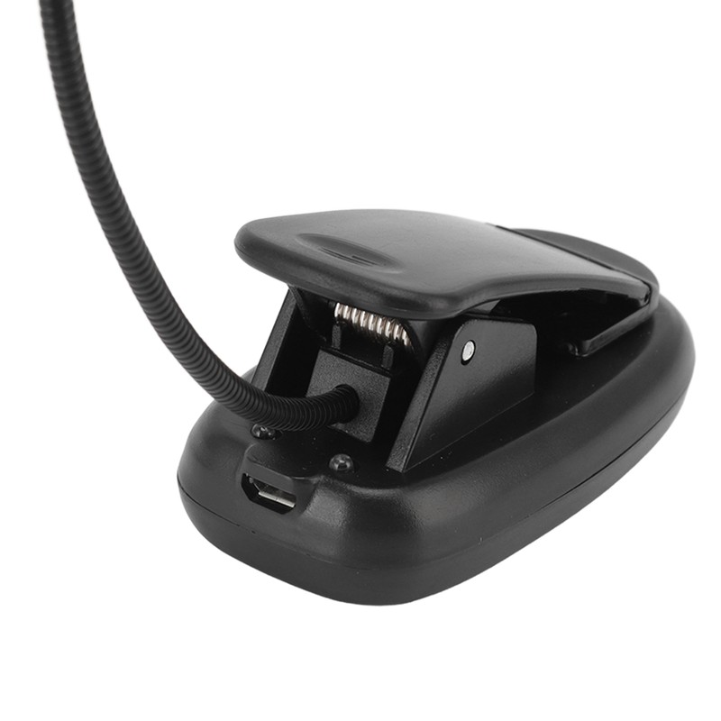 Clip On Light Black 9 Level 7 Lamps Foldable Flexible
