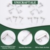 UNICRAFTALE 100Pcs Rectangle Stud Earring Stainless Steel Stud Earring Findings